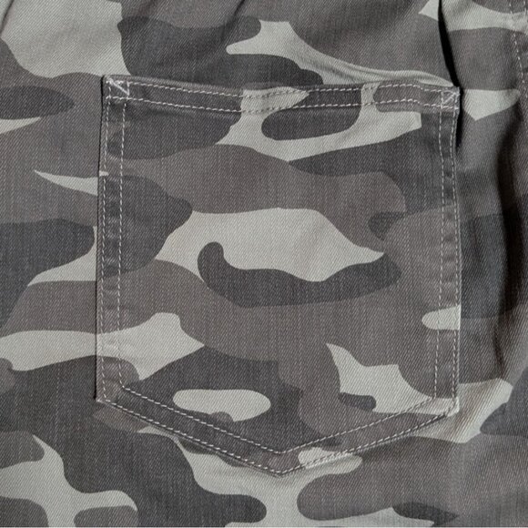 Camo Mini Skirt  90s Y2K NWT Womens Large Camouflage Belted Utility by Jolt - Picture 9 of 11